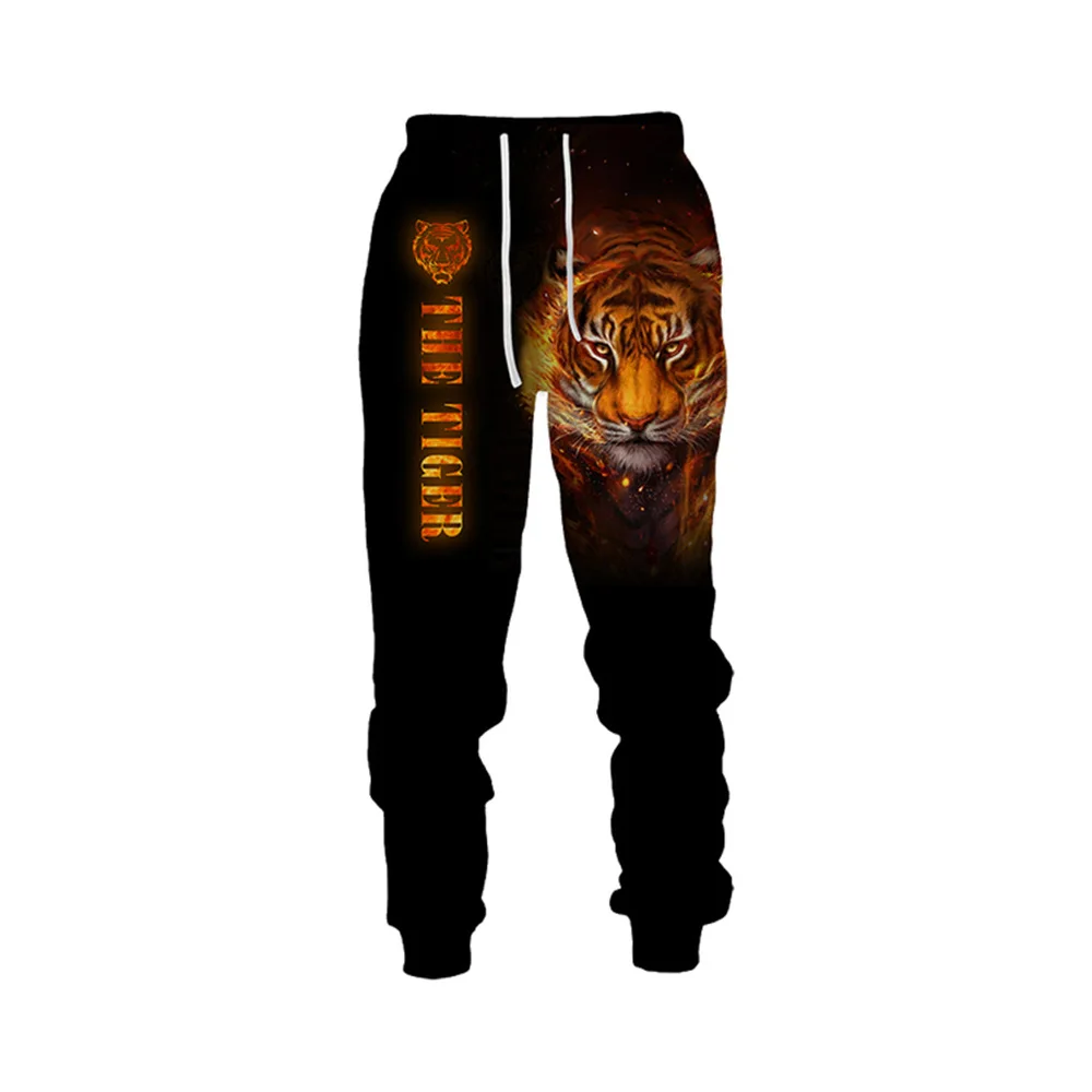 Y2k Pants Man New Sweatpants Animal Pattern Long Gym Tiger Skull Jogging Hiphop Harajuku Best Vintage 3D Printing Loose Sports