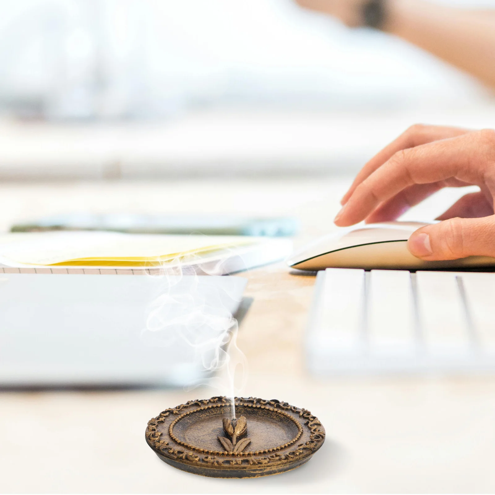 

Incense Holder Stand Resin Censer Decorative Burner Classic Gold Incense Stick Holder Fragrance Tray Stick Plate