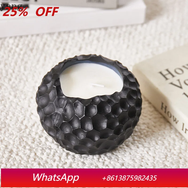 

CX Modern Metal Scented Dining Table Candles Bedroom Creative Fragrance Model Room Hotel Soft Decoration Items