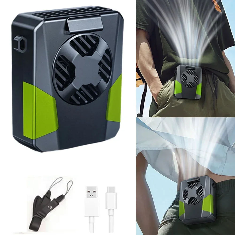 4-in-1 Fan Portable Neck Fan AI Energy-saving Chip Compact Cooling Solution Flexible Use Mini Fan For Outdoor Activities