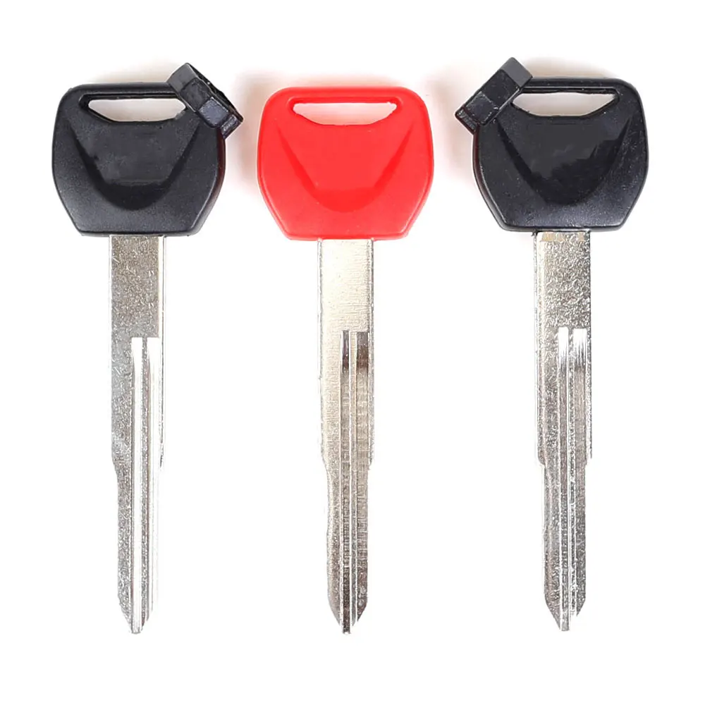 1Pcs New Blank Key Motorcycle Replace Uncut Keys For 62mm scooter magnet Anti-theft lock Silver Wing 600 400 FAZE 250 ABS