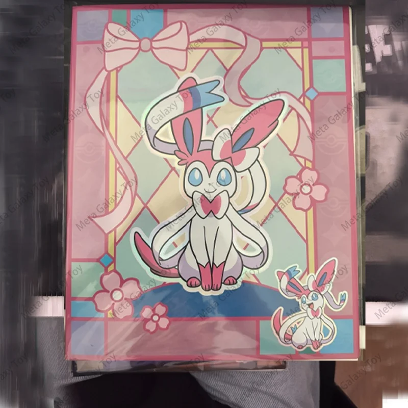 Disponibile Carta PTCG Confezione di gemme cinesi Vol2 Seriesd Regalo Sylveon Leafeon Umbreon Eevee Collezione di carte Brochure Carta TCG Giocattoli Regali