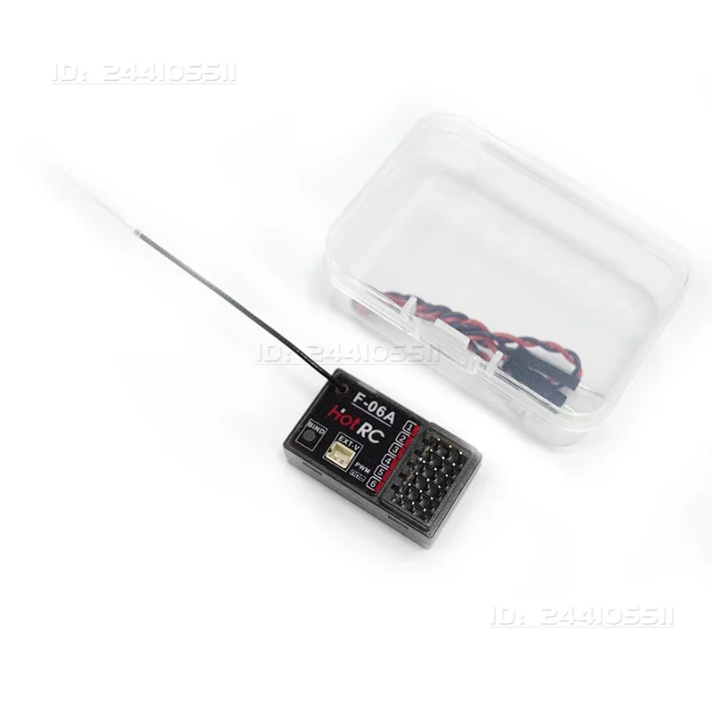 HOTRC 6CH 2.4G DS650 RC bateau émetteur couleur écran télécommande F-06A PWM récepteur tension/Signal retour réservoir voiture bateau