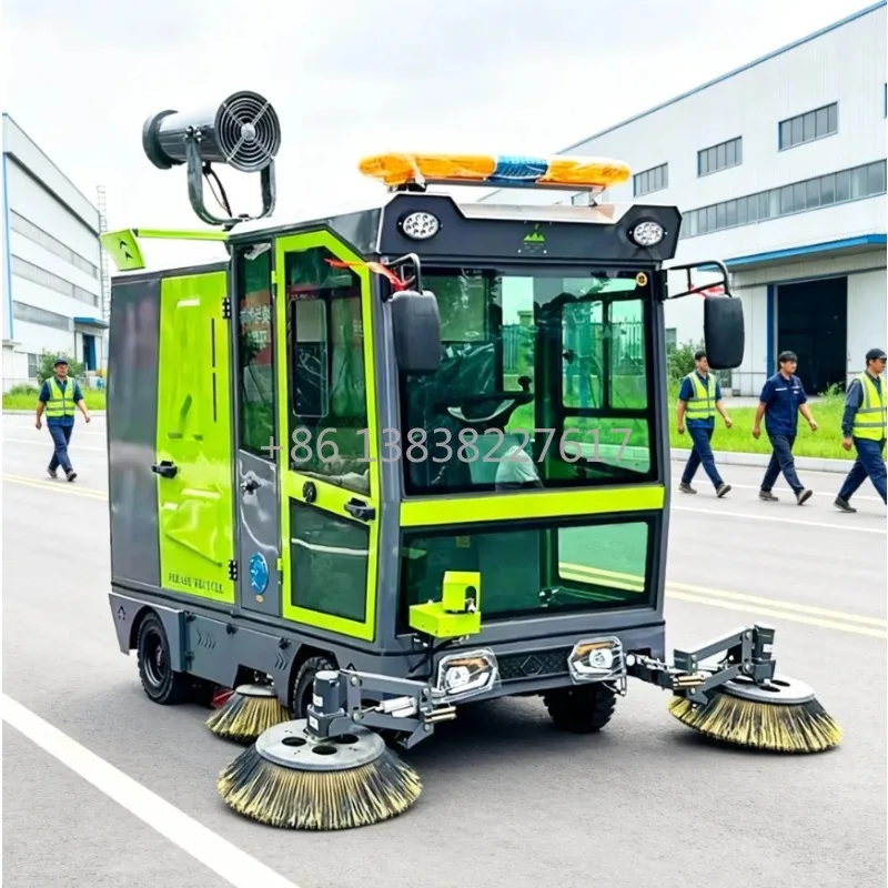 Multifunctional Electric Road Sweeper High-pressure fog cannon High-Efficiency Urban Sanitation Dust Collect
