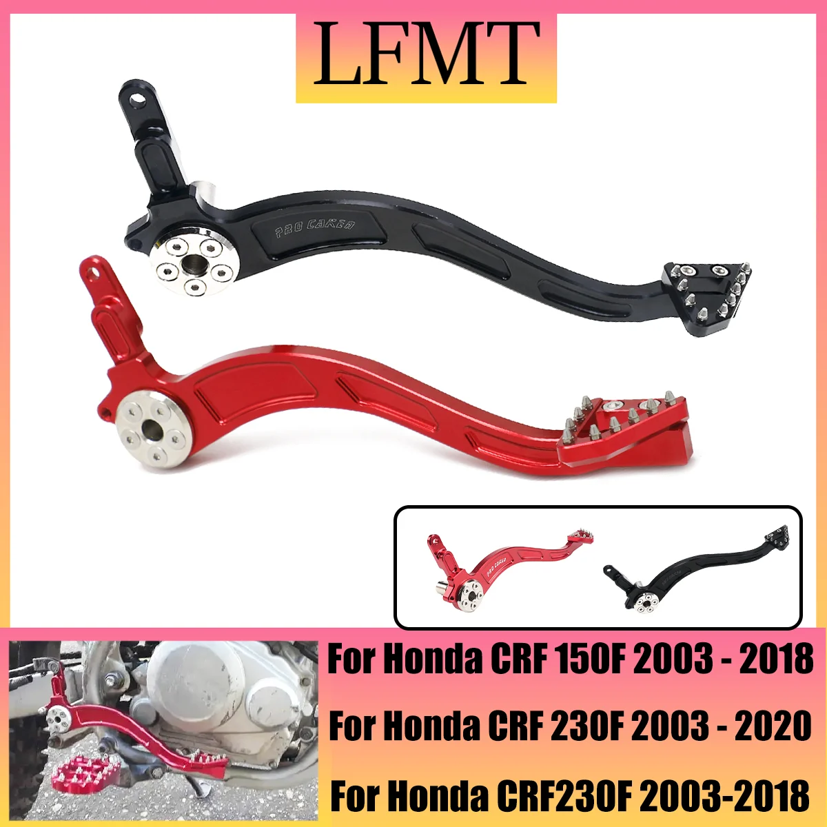 Motorcycle Accessories CRF 230 F 230F 2016 2015 2014 2013 2012 For Honda CRF230F 2003-2017 Gear Shift Rear Brake Pedal Lever