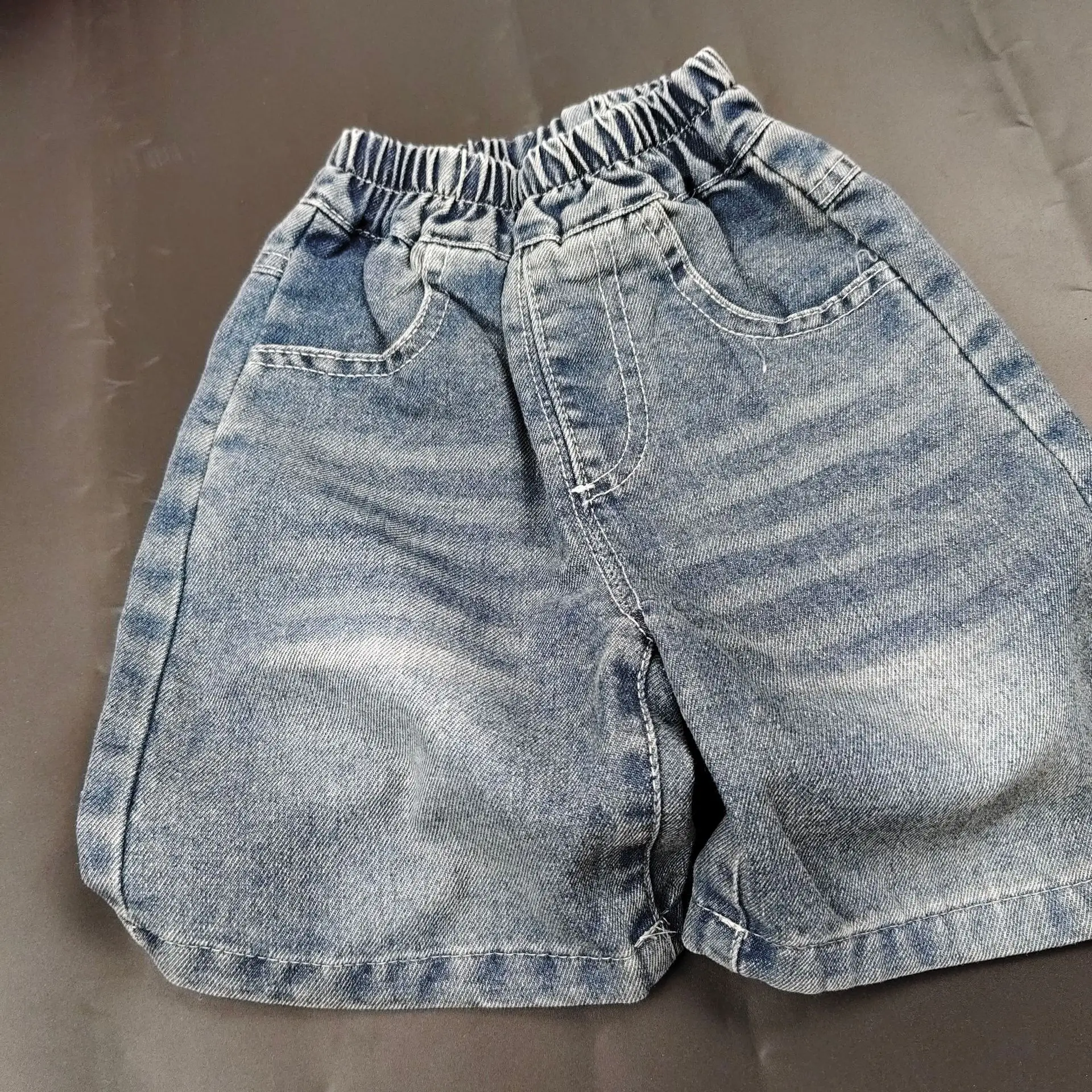 

Summer New Boys Denim Shorts Children Casual Pants Loose Boys Jeans Shorts Kids Knee Length Pants 2-10 Years