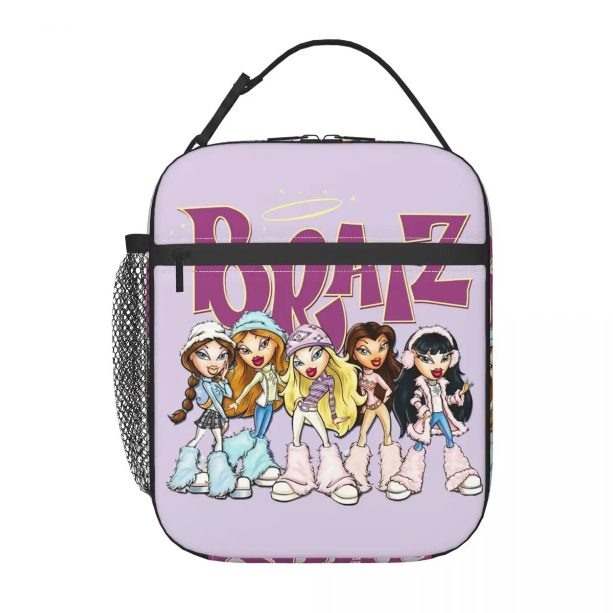 Cartoon Sexy Bratz Rock Angelz Insulated Lunch Bag for Women Resuable Cartoon Manga Anime Cooler Thermal Bento Box Work School