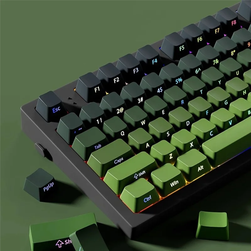 Keycap Double Shot PBT Untuk Keyboard Mekanis Profil Ceri Cetak Sisi Double Shot Untuk Sakelar Cherry MX