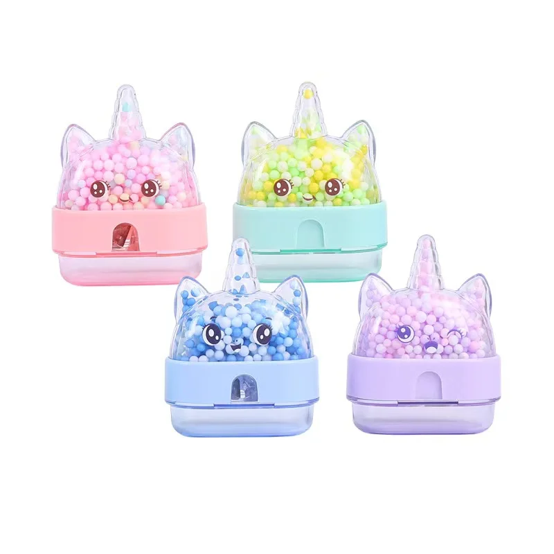 Cute Unicorn Pencil Sharpener, Things Aesthetic Kawaii Pretty Stationery for School Useful,School Supplies, Korean Stationery