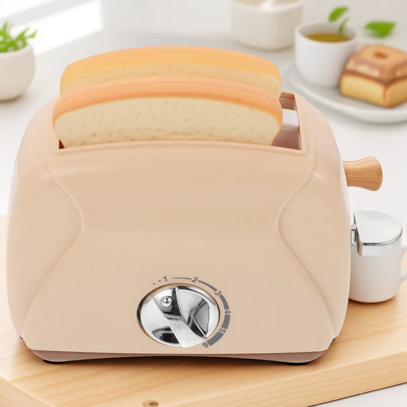 1 قطعة آلة الخبز المصغرة الاطفال اللعب منزل العرض التعليمية الأطفال اللعب مقلد الأثاث سطح المكتب ديكور المنزل