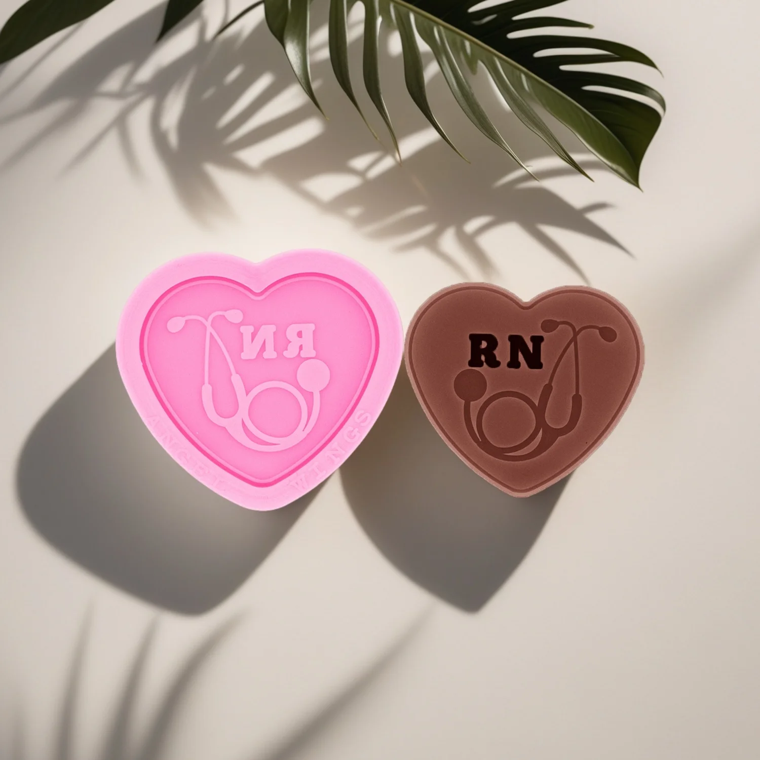 DIY Silicone geometric figure RN Heart Molds Epoxy Resin Jew