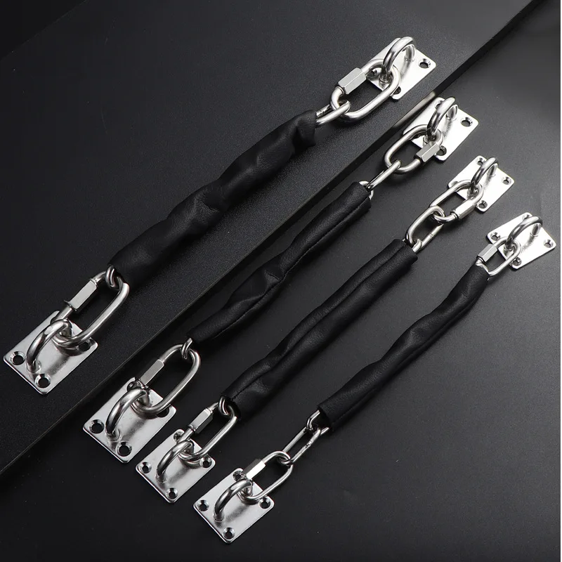 304 Stainless Steel Anti-Collapse Chain, Hotel Door Anti-Theft Security Chain Heavy-Duty Safety Chain for Mall&Hotel Glass Doors