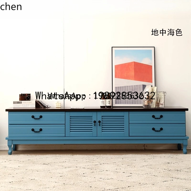 

CC solid wood TV cabinet coffee table combination simple floor cabinet simple TV cabinet home decoration accessories