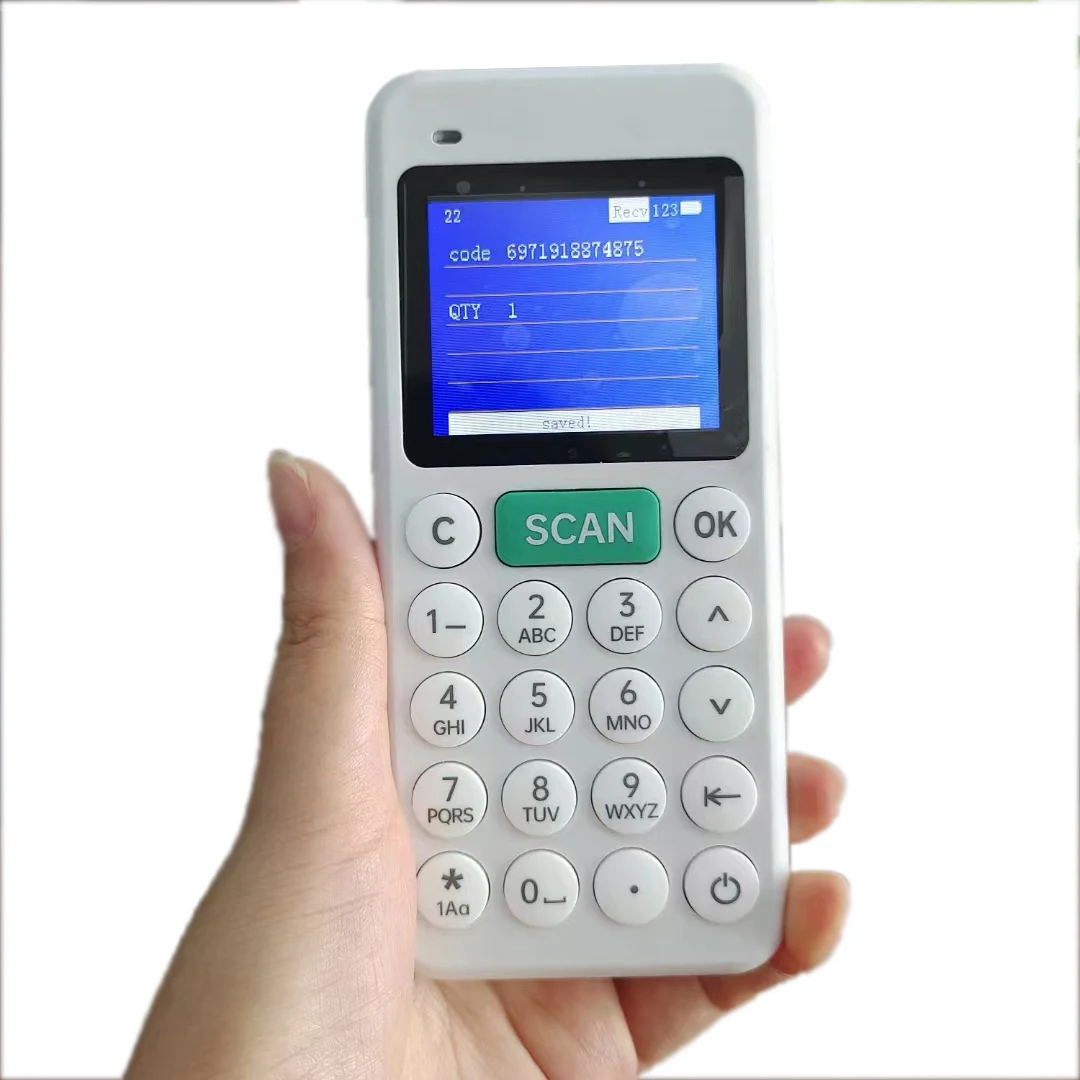 Wireless Barcode Collector 1D 2D Inventory Counter PDA Data Collector Bar Code Scanner For Warehouse Supermarket Management