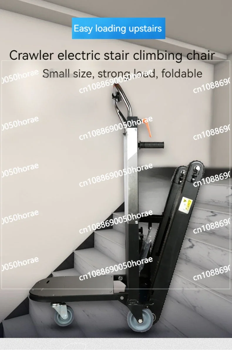 400KG Flat Truck Electric Stair Climber Cart Stair Climbing Machine Up and Down Stairs Truck Heavy Moving Tool