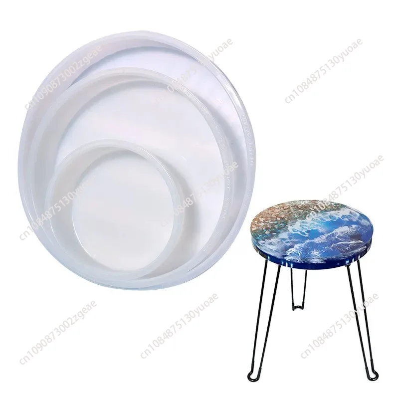 Ocean Big Round rectangle Table Resin Mold Oversize Round Table Ornaments River Table Silicone Mold Resin Casting Making
