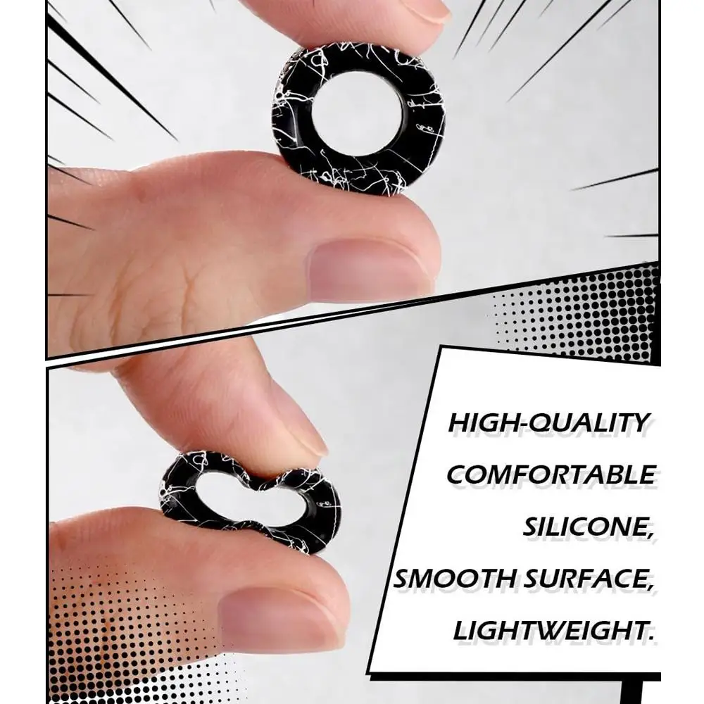 2/8PCS Silicone Gauges for Ear Flexible Ear Gauges Stretchers Expander Ear Tunnel Plugs Double Flared Flesh Ear Piercing Jewelry