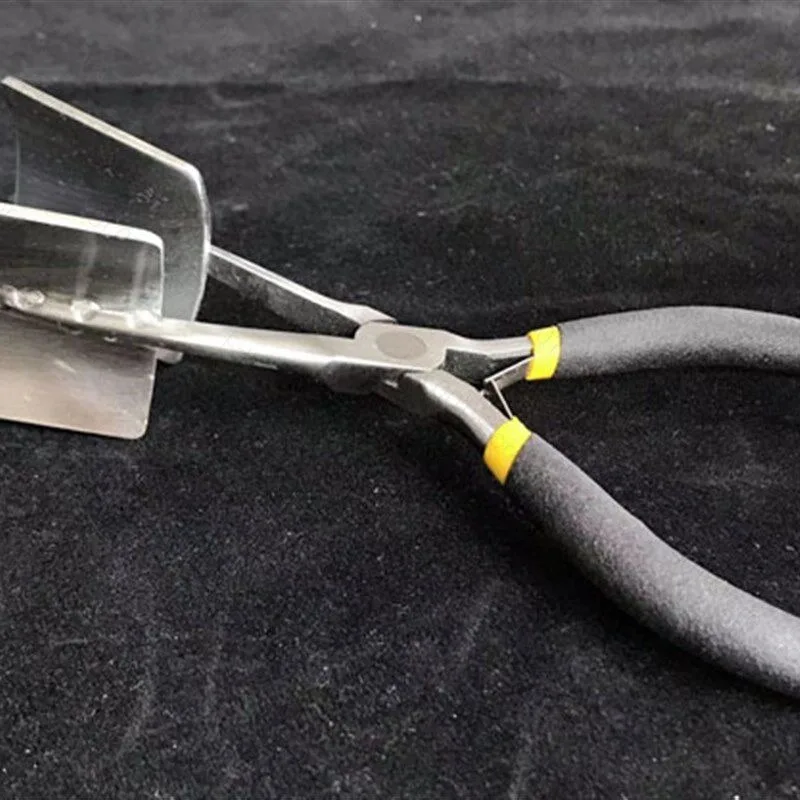 Leaf Vein Pliers with Serrated Jaw for Glass Blowing Lampwork Bead Making Tool Essential for Glass Art Craft