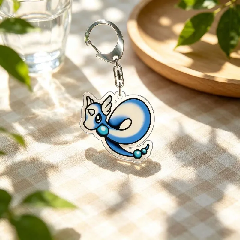 For Pokemon Elf Reshiram Zekrom Kyurem Zapdos Articuno Politoed Acrylic Selfmade Original Cute Cartoon Anime Keychain Pendant