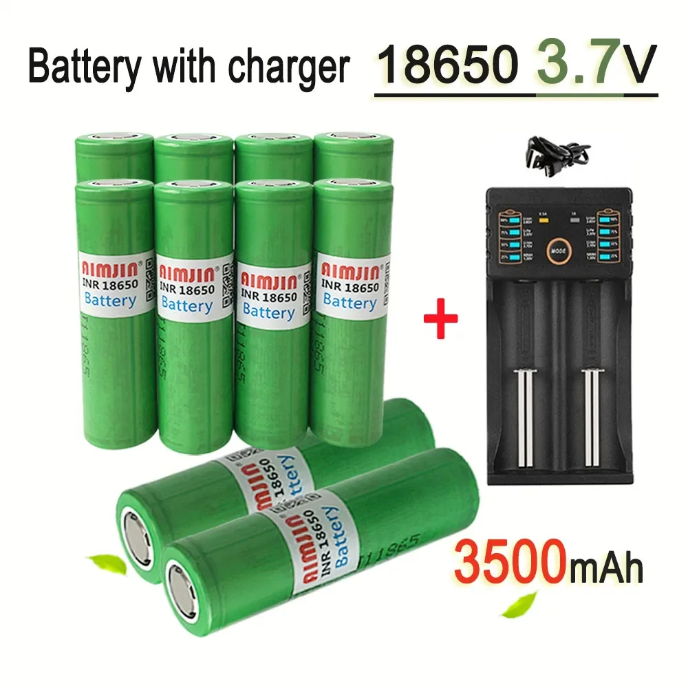 

18650 MJ1 3500mAh 3.7V 25A Lithium-ion battery For Our Toy Tool Flashlight Battery+USB Charger