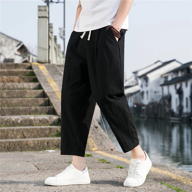 Relaxed ankle pants mens store