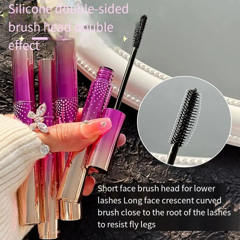 Silk Fiber Curling Mascara Cream Shaping Lengthening Eyelash Extension Eyelash Enhancer Ultra-Fine Waterproof