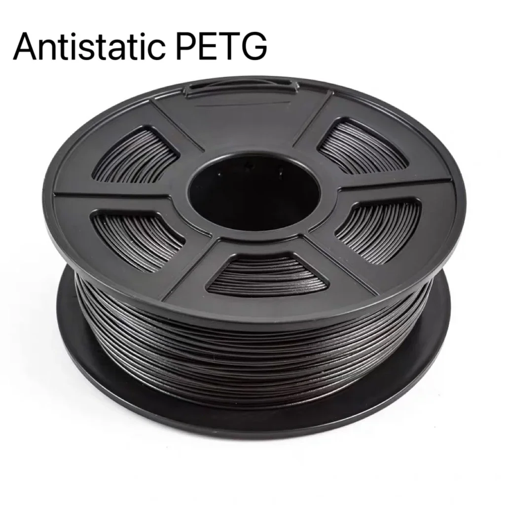 3D Printer Consumables Anti-static PETG Material Black 1.75mm 1kg 3D Printing Factory Direct Sales