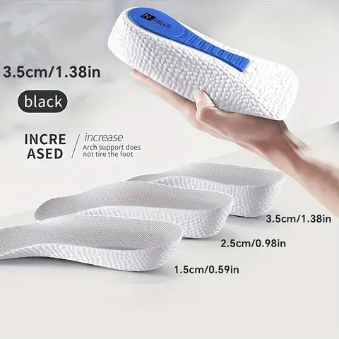 1 Pair Height Increase Insoles For Men Women Shoes Flat Feet Arch Support Orthopedic Insoles Sneakers Heel Lift Half Shoe Pads