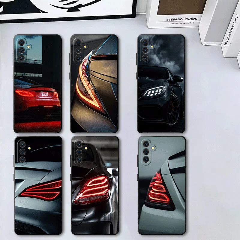 Sports Car Cool Taillight Soft Phone Case for Samsung A17 A37 A57 A16 A26 A36 A56 A15 A25 A35 A55 A14 A24 A34 A54 A13 A23 A33 A5