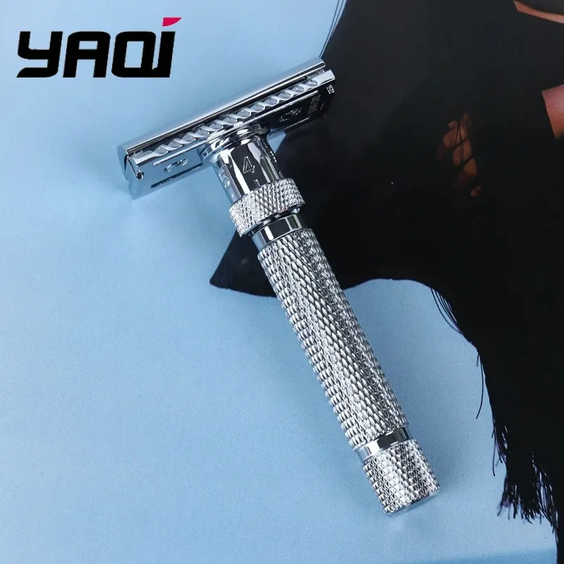 2026 Yaqi Men's Adjustable Safety Razor Final Cut Chrome Classic Wet Shaving Razor for Smooth Shave Limited-time sale view 2