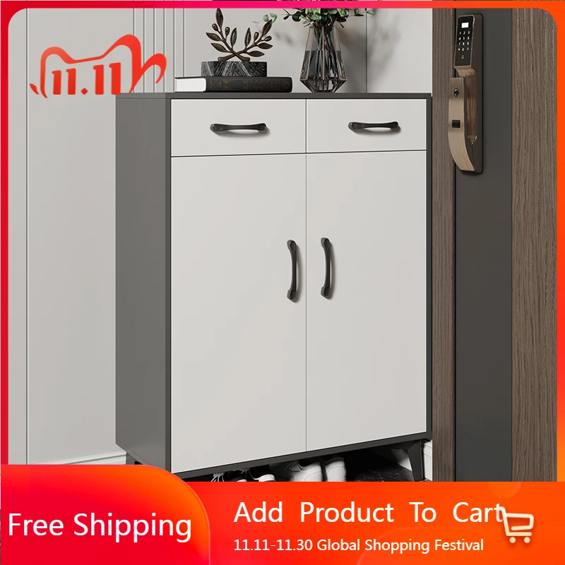 ミラー食器棚靴キャビネットディスプレイダイニングショー棚ショー省スペース木製靴棚バスルームサパテイラ家庭用家具