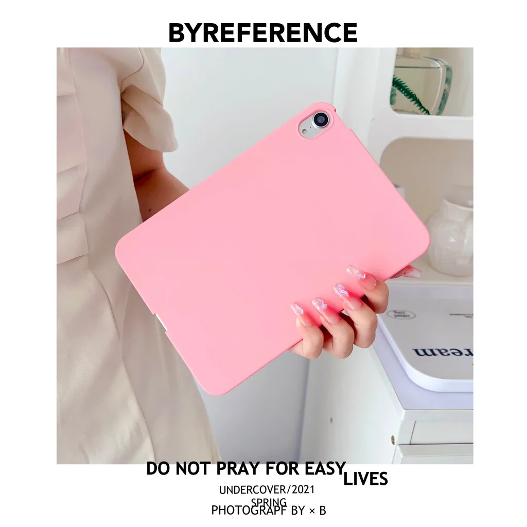 Candy Color Matte Soft Silicon Tablet Case For iPad Mini A17 Pro 2024 Mini 7 6 5 4 3 2 1 Shockproof Protective Cover