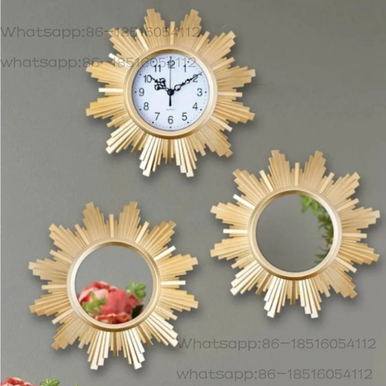 Decorative Retro wall clock Living room European style clock Creative antique wall clock