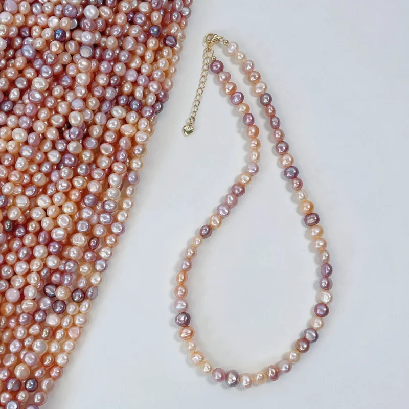 

Pearl Necklace Female Color Baroque Medieval Jewelry Ins