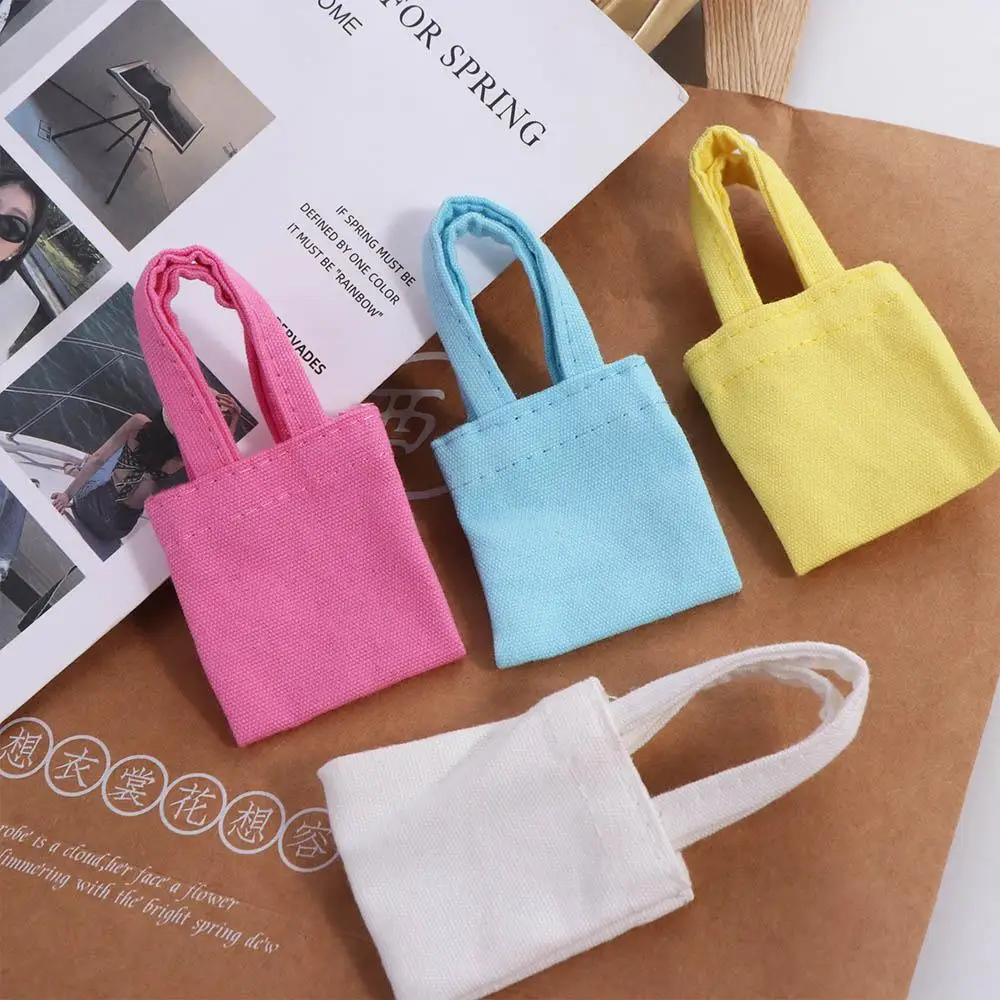 Bolso de lona para muñeca que cambia, mochilas para muñecas, juguetes de decoración, bolso para muñeca, vestido, bolso para muñeca en miniatura Multicolor, accesorios para fotos