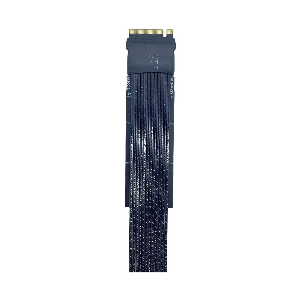 Für M.2 auf Oculink 4i Verlängerungskabel für PC Desktop für M2 Mkey NVME auf SFF8612 Adapterkabel PCIe 4.0X4 Gen4 versilbert – Detail 2