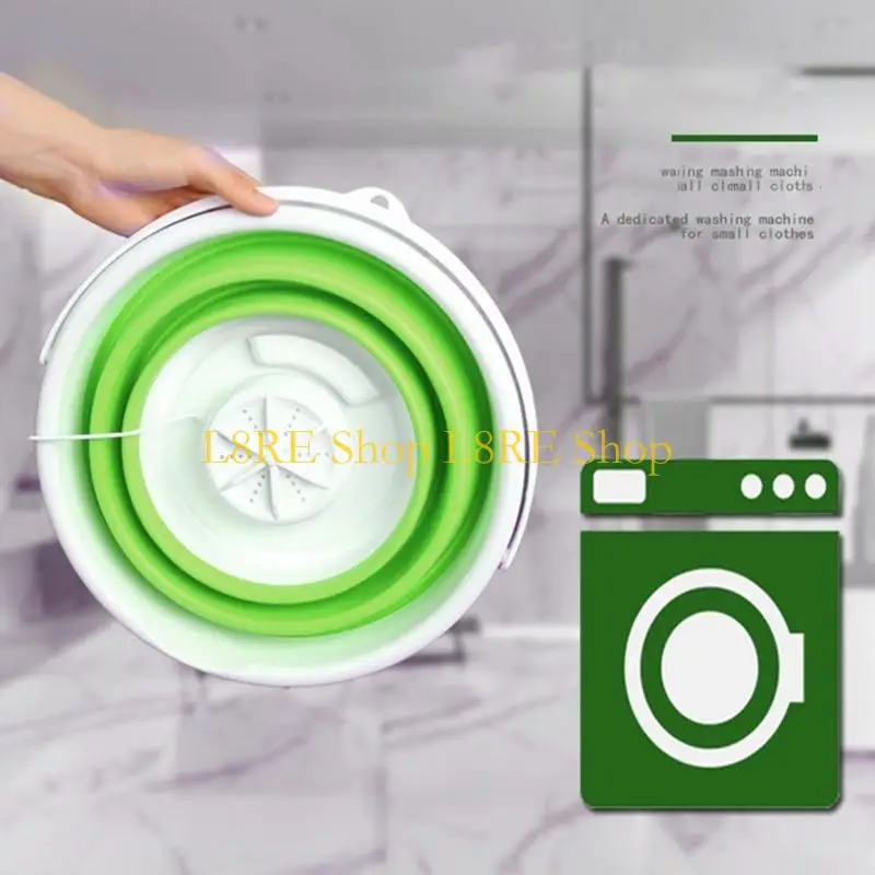 l8re折りたたみusbトラベルワッシャー4ギアミニ折りたたみ式ランドリータブ容量10Lベビー服の下着のための旅行用