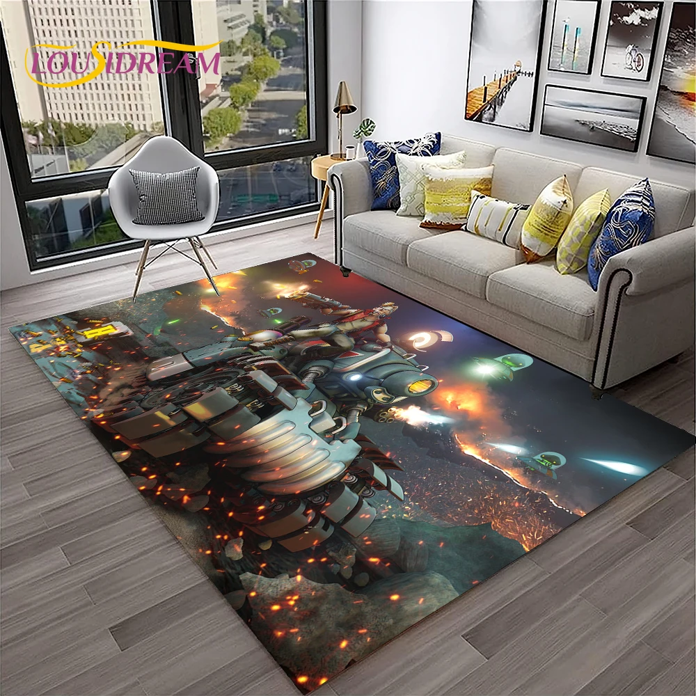 

Cartoon Metal Slug Gamer Retro Game Carpet Rug for Home Living Room Bedroom Sofa Doormat Decor,kids Area Rug Non-slip Floor Mat