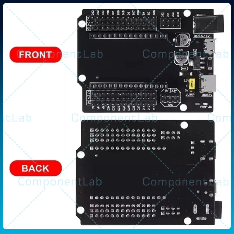 3-10pcs USB Type-C ESP32 Development Board CH340C WiFi + Bluetooth Ultra-Low Power Dual-Core Expansion Board