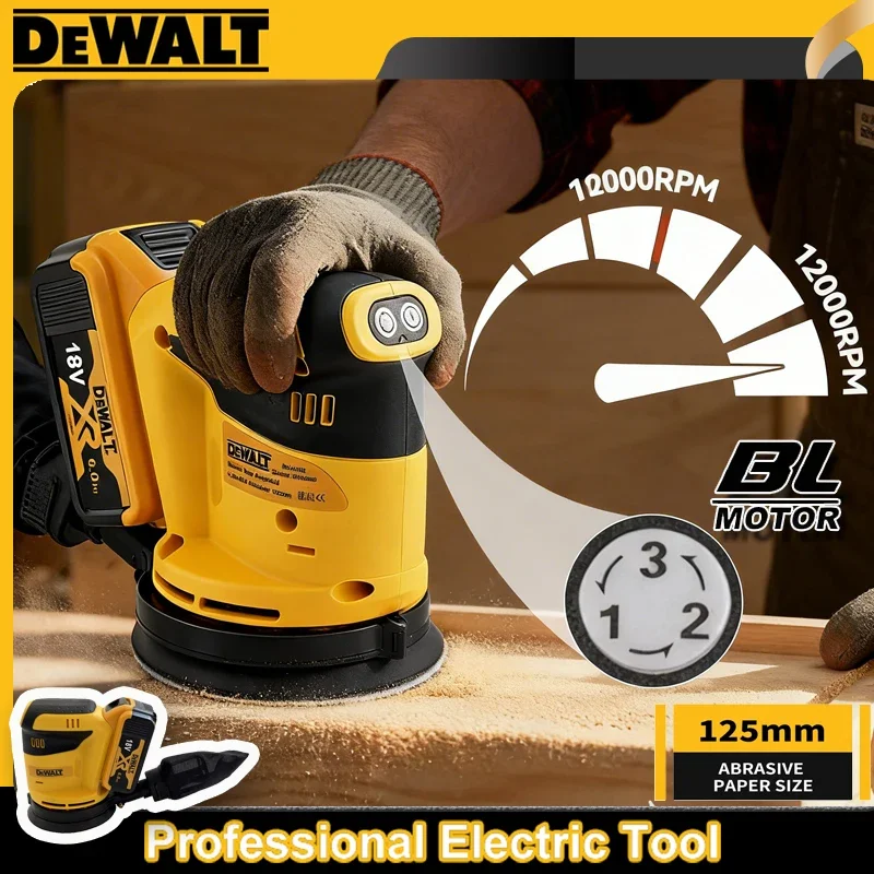 

Беспроводная эксцентриковая шлифовальная машина DEWATE 20В/18В, литий-ионная, аккумуляторная, для шлифовки дерева, полировки, без аккумулятора и зарядного устройства