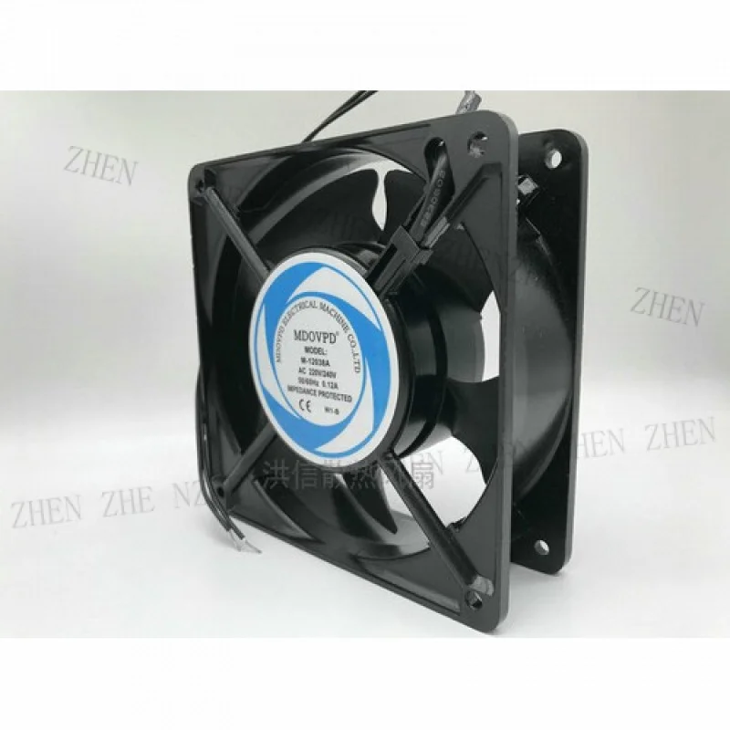 Y FOR MDOVPD M-12038A W1-B 220/240V 0.12A high temperature resistant cooling fan