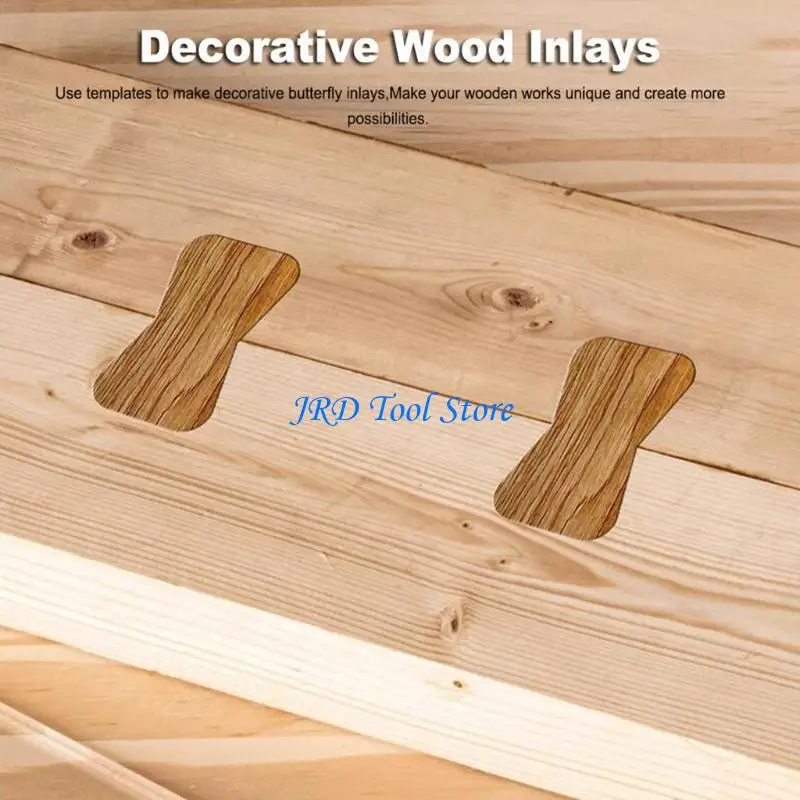 A2UD Butterfly Inlay Templates, Router Jig and Decorative Templates for Woodworking