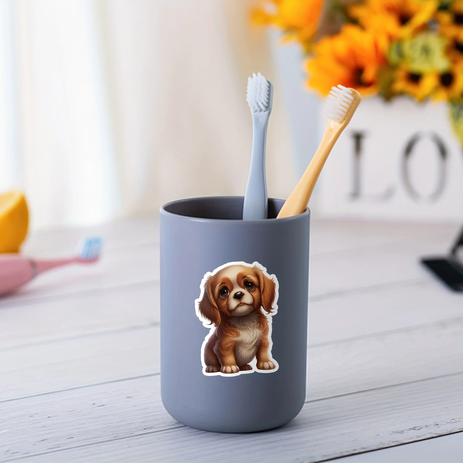 100PCS Cute Baby Dog Graffiti Stickers For Mobile Phones, Water Bottles, Computers, Decorative Stickers, Waterproof Creative Not