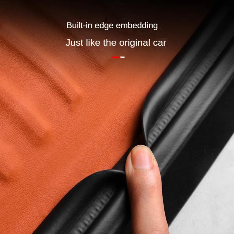 For Leading Lixiang L8 L9 2022 2023 Trunk Sills Trunk Door Sill Sticker Tail Box Protector Replacement Accessories Orange