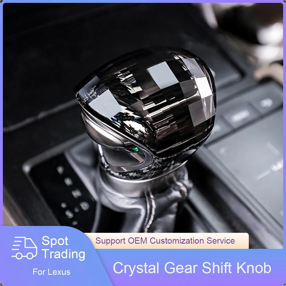 For Lexus ES300h 200 Crystal LED Gear Shift Knob 18 to 22 UX260 300h car accessory products Lever knob Gearbox handle gear rod