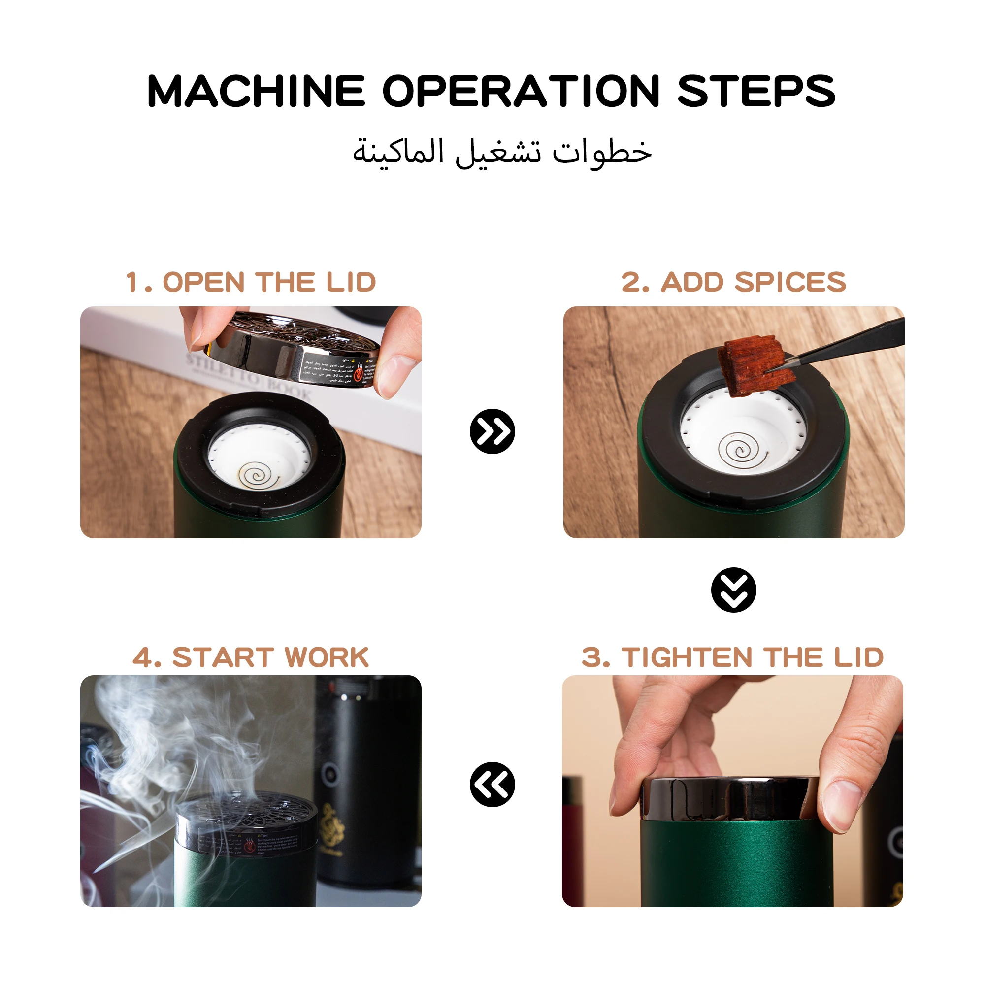 Bakhoor bruciatore di incenso USB diffusore di aromi per auto dispositivo deodorante per la casa bruciatore di incenso elettrico dell'arabia saudita per l'ufficio della stanza