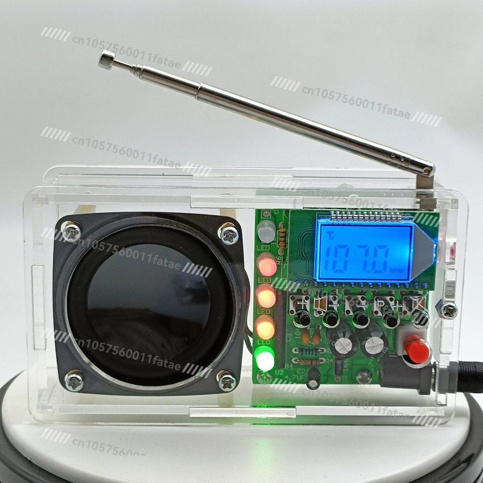 

FM Digital Radio DIY Parts with Audio Level Indicator, Campus Radio Kit, Good Signal