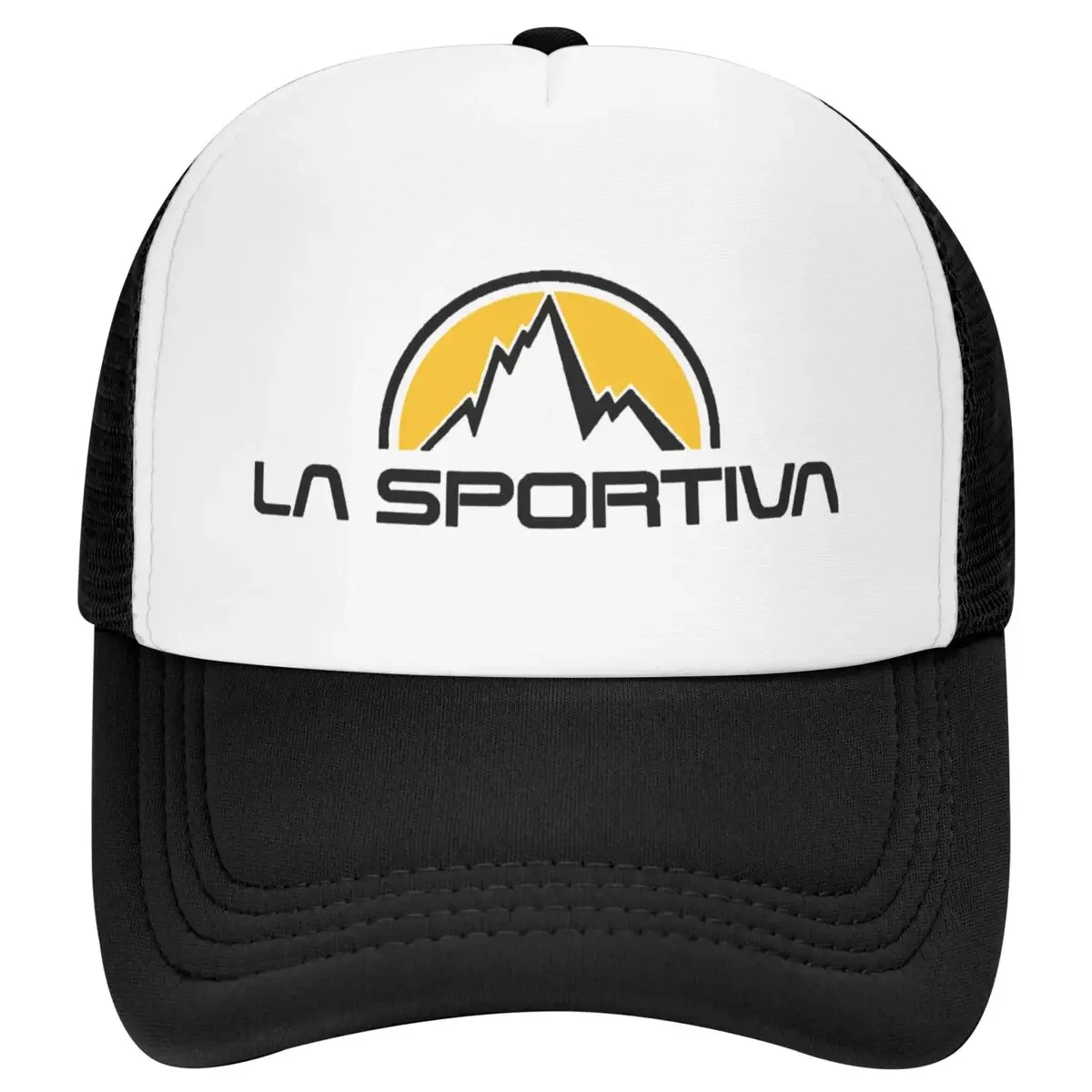 La Sportiva Logo Mesh Trucker Hat Stylish Summer Cooling Mesh-back Snapback Cap Adjustbale For Casual Wear