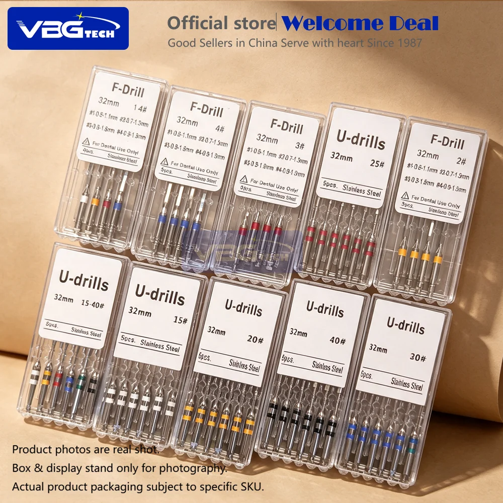 32mm U-drills Dental Endodontic Files Reamers Drill Burs Peeso Reamers Endo File Peeso Dentist Material Endodoncia 0#-6# Dentist