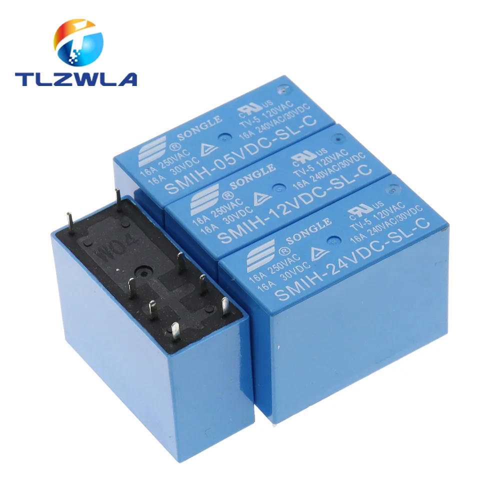 10PCS Relays SMIH-05VDC-SL-C SMIH-12VDC-SL-C SMIH-24VDC-SL-C 5V 12V 24V 16A 6/8Pin Original Relay SMIH-05VDC-SL-A